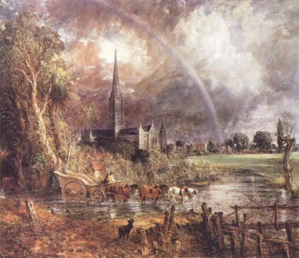 John Constable Salisbury Cathedral from the Meadows oil painting image